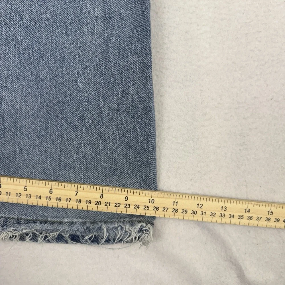 Vintage 90s Anchor Blue Easy Fit Jeans Mens 36x32 Distressed Light Wash Denim
